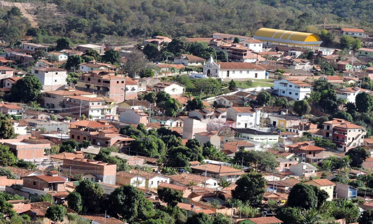 Vista aérea de Josenópolis, no Norte de Minas.