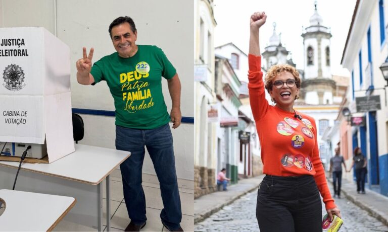 Na foto, o deputado federal Domingos Sávio e Marília Campos