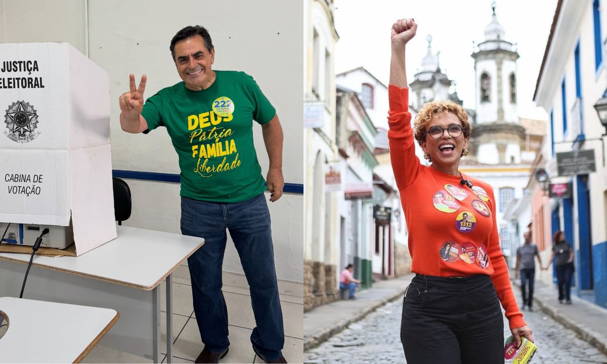 Na foto, o deputado federal Domingos Sávio e Marília Campos