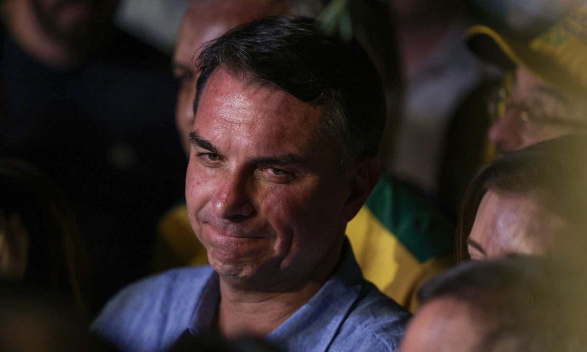 O presidenciável Flávio Bolsonaro