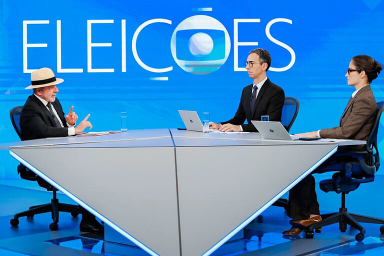 O presidente da República, Luiz Inácio Lula da Silva, durante entrevista ao Jornal Nacional, nos Estúdios Globo, no Rio de Janeiro (RJ).
