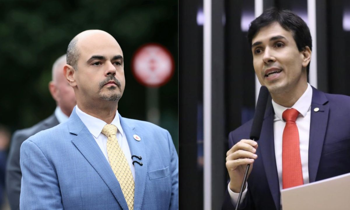 Mateus Simões à esquerda e Euclydes Pettersen à direita.