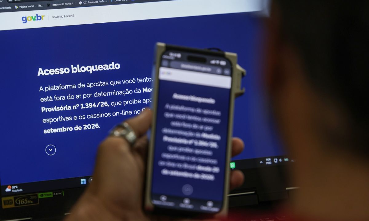 Usuário tenta acessar plataforma de apostas e se depara com bloqueio