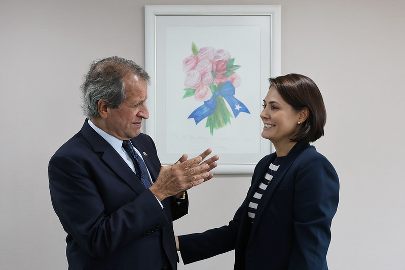Valdemar Costa Neto e Michelle Bolsonaro